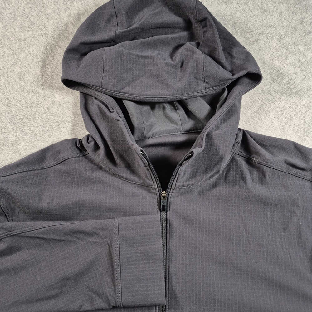 Lululemon Athletica Cross Chill 1/2 Zip Pullover Stretch Gray Hoodie Size Small
